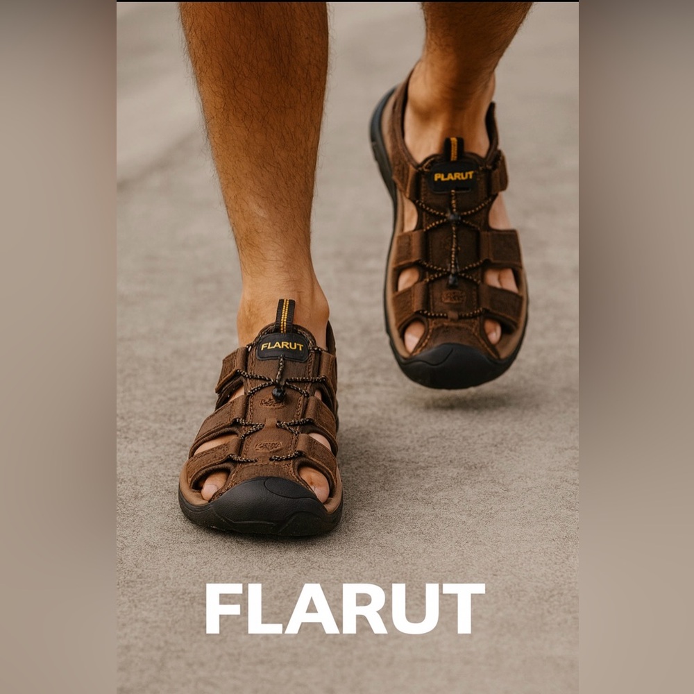 Durable Brown Outdoor Sandals flarut
